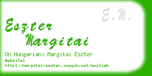 eszter margitai business card